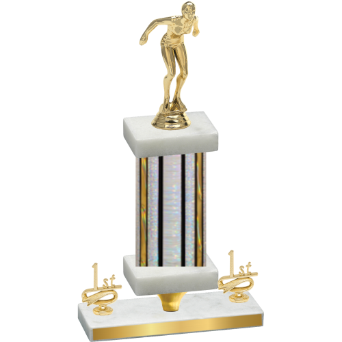 Premium Single Silver Glacier First Place Tennis Trophy