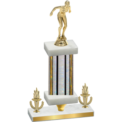 Premium Single Silver Glacier Victory Tennis Trophy