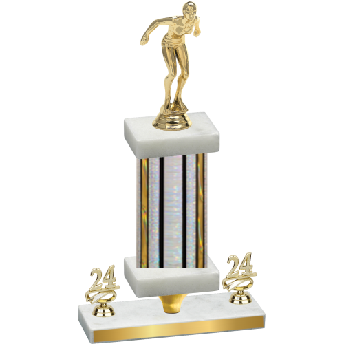 Premium Single Silver Glacier Year Tennis Trophy