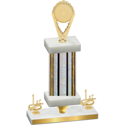 Premium Single Silver Glacier First Place Insert Trophy