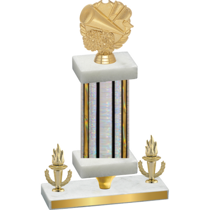 Premium Single Silver Glacier Victory Cheerleading Trophy