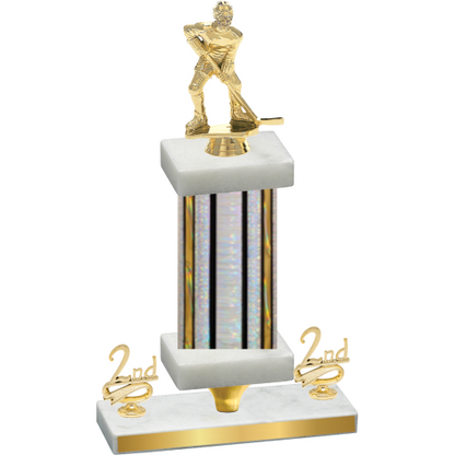 Premium Single Silver Glacier Second Place Hockey Trophy