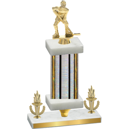 Premium Single Silver Glacier Victory Hockey Trophy