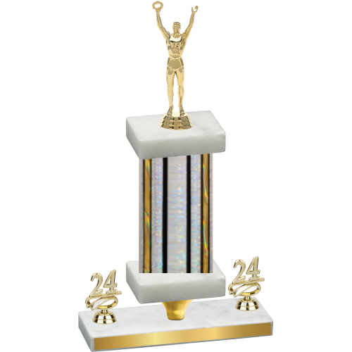 Premium Single Silver Glacier Year Victory Trophy