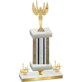 Premium Single Silver Glacier First Place Victory Trophy