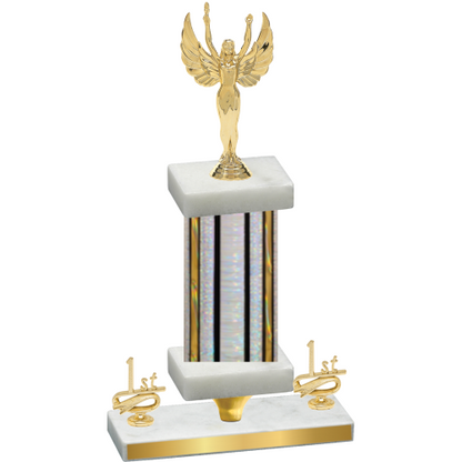 Premium Single Silver Glacier First Place Victory Trophy