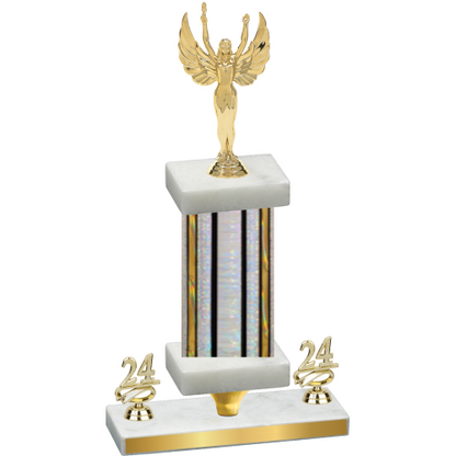 Premium Single Silver Glacier Year Victory Trophy