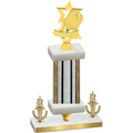 Premium Single Silver Glacier Victory Pickleball Trophy