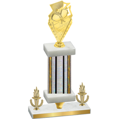 Premium Single Silver Glacier Victory Pickleball Trophy