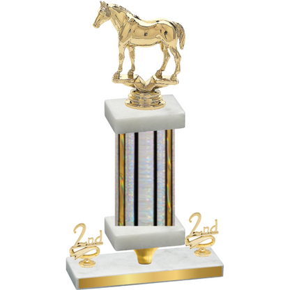 Premium Single Silver Glacier Second Place Horses Trophy