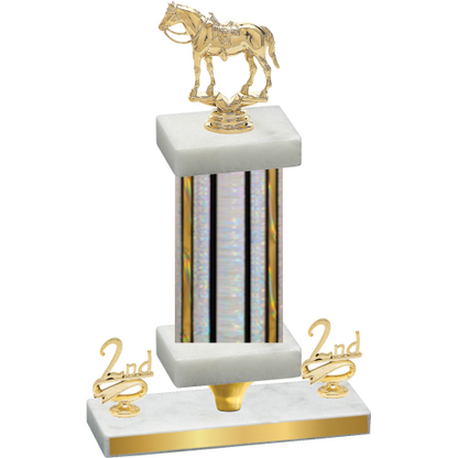 Premium Single Silver Glacier Second Place Horses Trophy