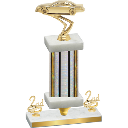 Premium Single Silver Glacier Second Place Cars Trophy