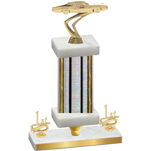 Premium Single Silver Glacier First Place Cars Trophy