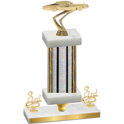 Premium Single Silver Glacier Third Place Cars Trophy