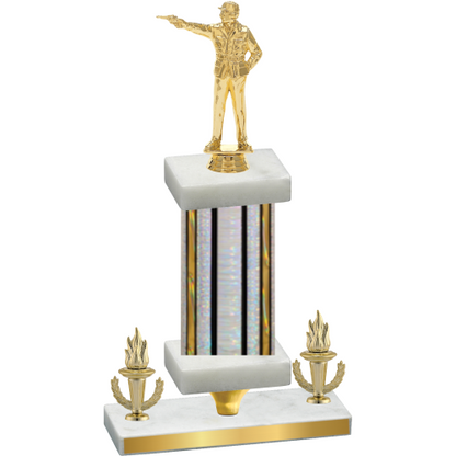 Premium Single Silver Glacier Victory Shooter Trophy