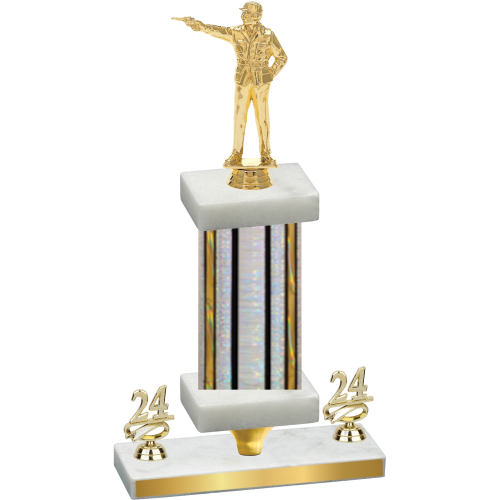 Premium Single Silver Glacier Year Shooter Trophy