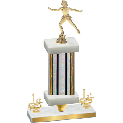 Premium Single Silver Glacier First Place Skater Trophy