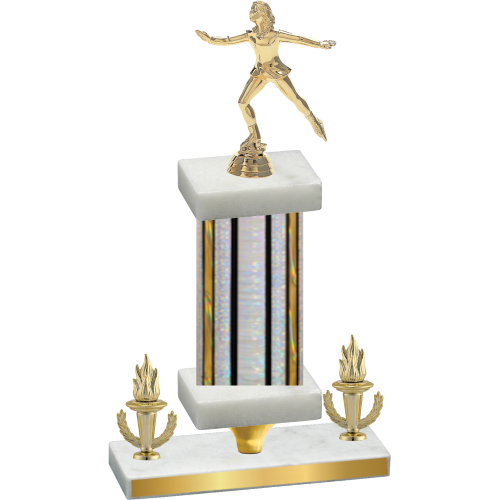 Premium Single Silver Glacier Victory Skater Trophy