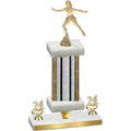 Premium Single Silver Glacier Year Skater Trophy