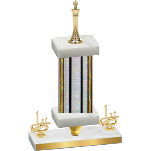 Premium Single Silver Glacier First Place Chess Trophy