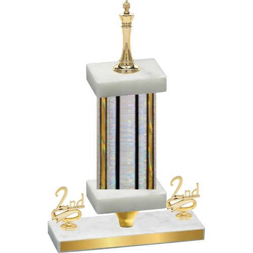 Premium Single Silver Glacier Second Place Chess Trophy