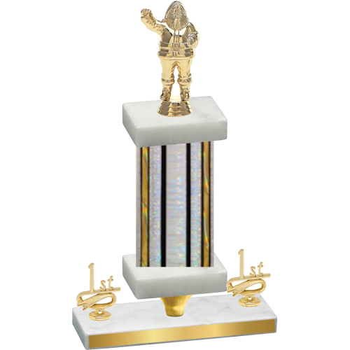 Premium Single Silver Glacier First Place Holiday Trophy