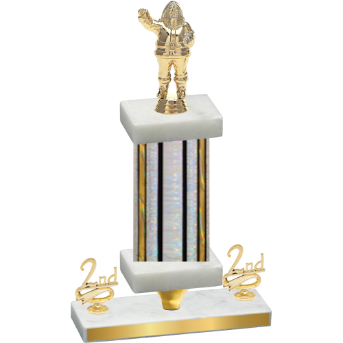 Premium Single Silver Glacier Second Place Holiday Trophy