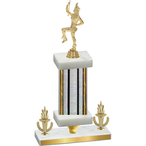 Premium Single Silver Glacier Victory Majorette Trophy