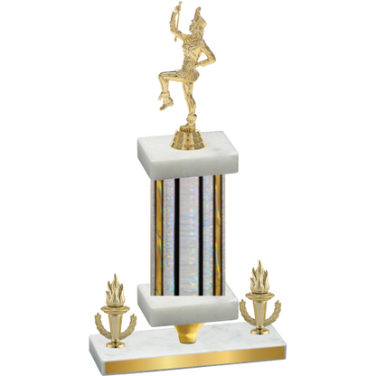 Premium Single Silver Glacier Victory Majorette Trophy