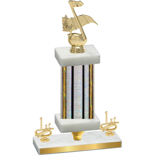 Premium Single Silver Glacier First Place Music Trophy