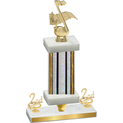 Premium Single Silver Glacier Second Place Music Trophy