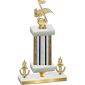 Premium Single Silver Glacier Victory Music Trophy