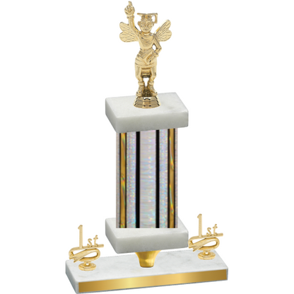 Premium Single Silver Glacier First Place Academics Trophy