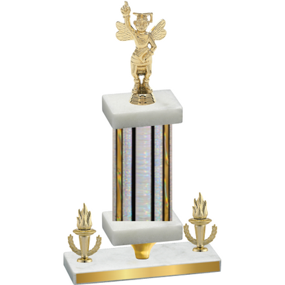 Premium Single Silver Glacier Victory Academics Trophy