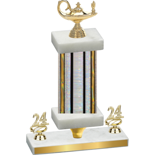 Premium Single Silver Glacier Year Academics Trophy