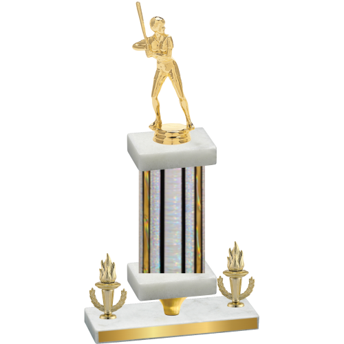 Premium Single Silver Glacier Victory Softball Trophy