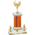 Premium Single Orange Carbon Fiber Victory Victory Trophy