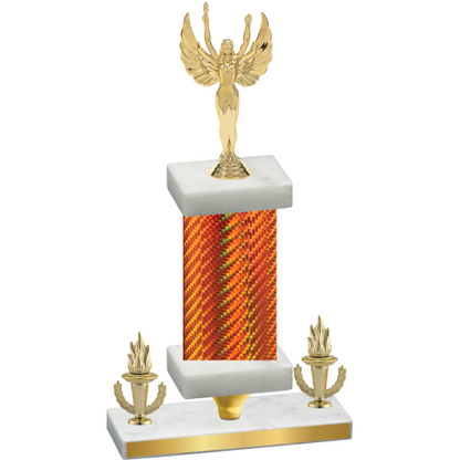 Premium Single Orange Carbon Fiber Victory Victory Trophy