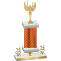 Premium Single Orange Carbon Fiber Year Victory Trophy