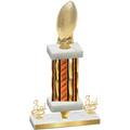 Premium Single Orange Glacier Third Place Football Trophy