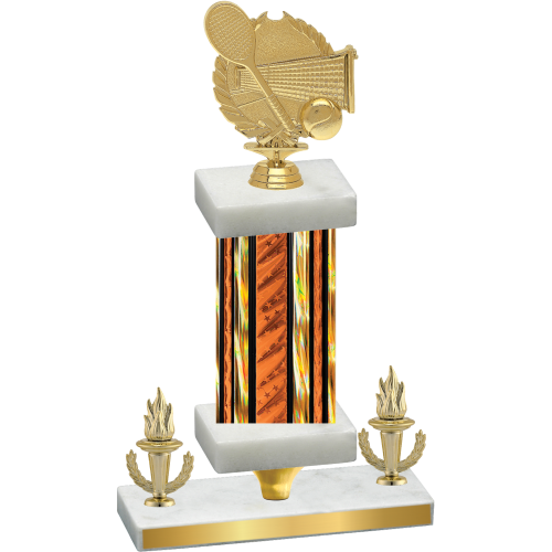 Premium Single Orange Glacier Victory Tennis Trophy