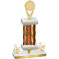 Premium Single Orange Glacier Third Place Insert Trophy