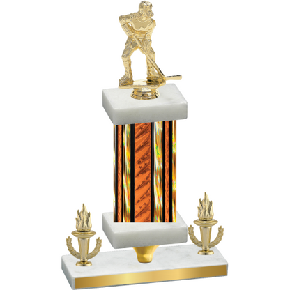 Premium Single Orange Glacier Victory Hockey Trophy