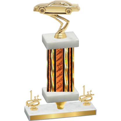 Premium Single Orange Glacier First Place Cars Trophy