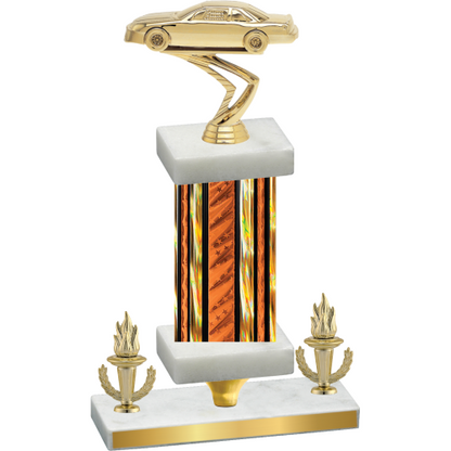 Premium Single Orange Glacier Victory Cars Trophy