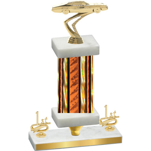 Premium Single Orange Glacier First Place Cars Trophy