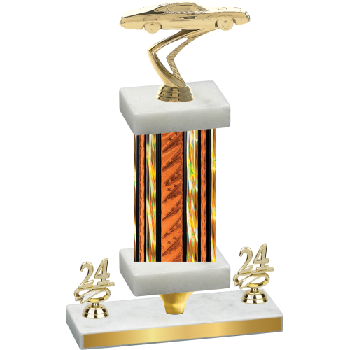 Premium Single Orange Glacier Year Cars Trophy