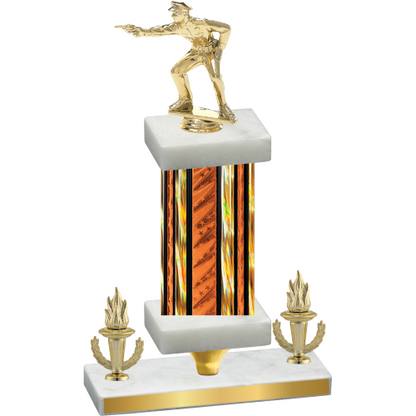 Premium Single Orange Glacier Victory Shooter Trophy