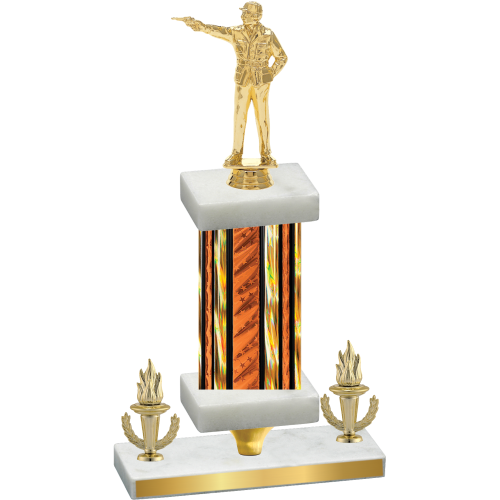 Premium Single Orange Glacier Victory Shooter Trophy