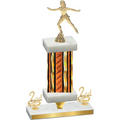 Premium Single Orange Glacier Second Place Skater Trophy